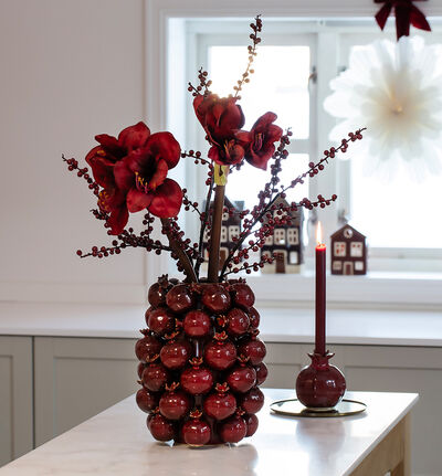 Kunstig Amaryllis mørk rød Kunstig Amaryllis mørk rød